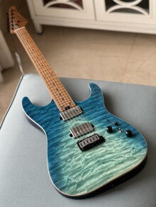 [Coming Soon] Soloking MS-1 Custom 24 HH Flat Top in Turquoise Wakesurf with Roasted maple FB 電結他/吉他
