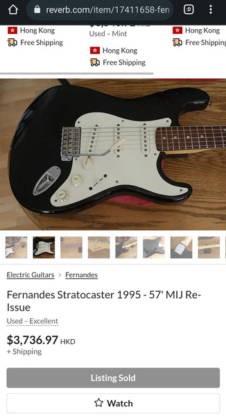[Sold] [2nd hand] Fernandes Stratocaster MIJ 1995 日製電結他/吉他